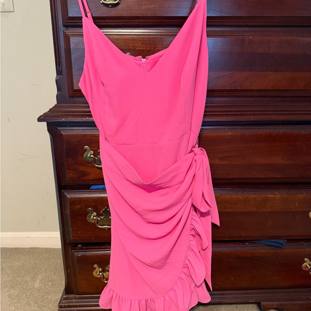 Lilly Pulitzer Hot Pink Wrap Dress